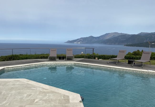 Villa à Saint-Florent - Villa d'exception vue mer panoramique piscine