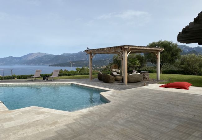 Villa à Saint-Florent - Villa d'exception vue mer panoramique piscine